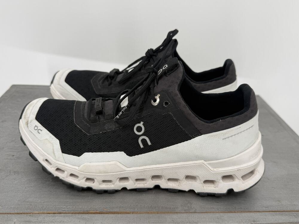 On Cloudultra Women's Mesh Trail Running Shoes Black White Size 8 #44.99538